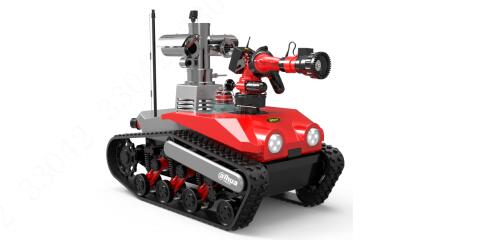 大华智能消防机器人远程救援 爆炸火场的新“战士”