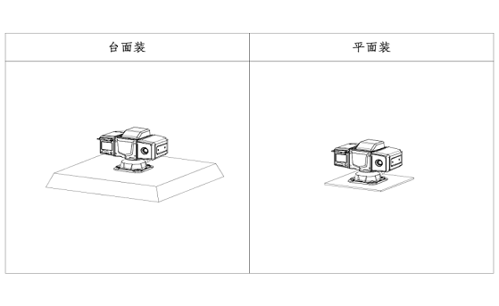 热成像测温型双目小型云台（编码云台/白光/底出线）