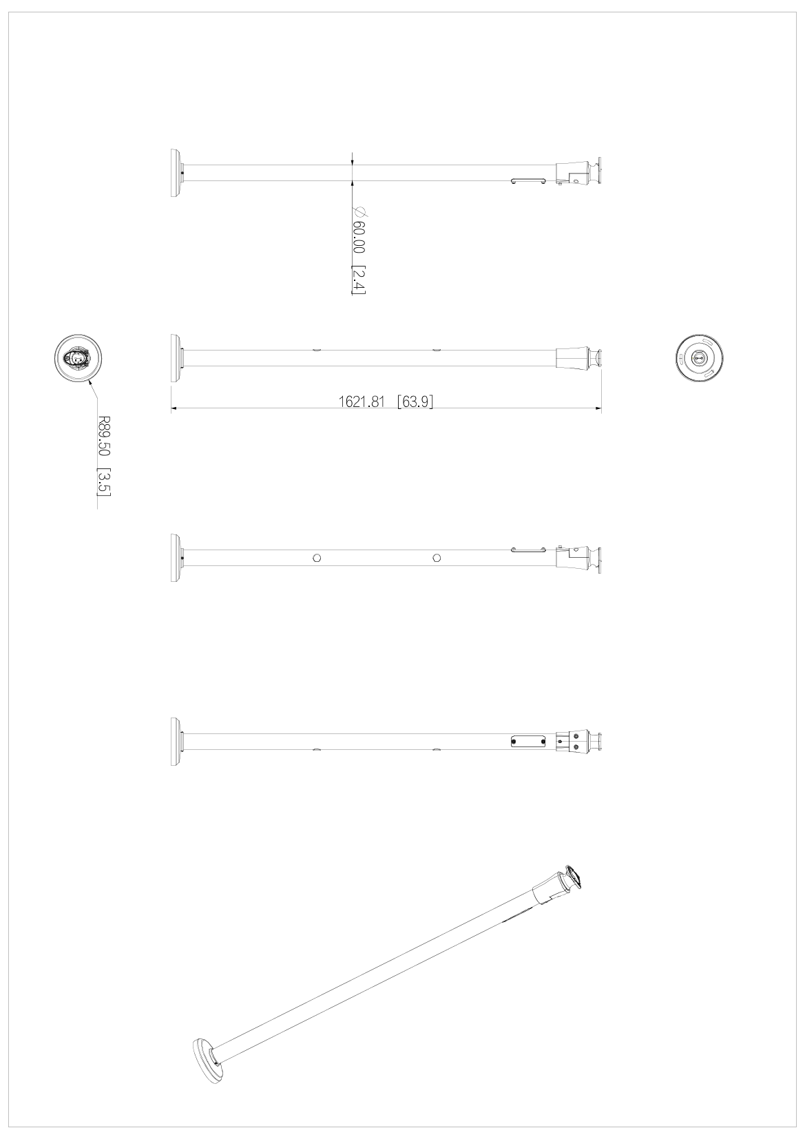 出入口-立杆支架（球头）