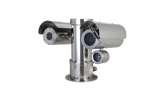 热成像测温型防爆双目云台(铠装线25米，不锈钢316L)